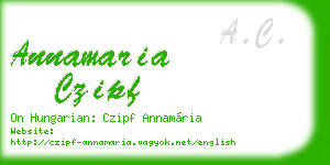 annamaria czipf business card