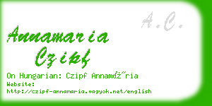 annamaria czipf business card